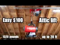 How to Double your Storage Space with this Cheap Garage Lift