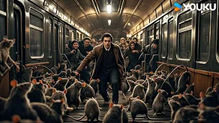 A moving train was attacked by a swarm of rats Rat Disaster YOUKU MONSTER MOVIE
