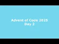 Advent of Code 2025 Day 2