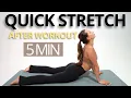 Download Lagu 5 MIN QUICK FULL BODY STRETCHING EXERCISES FOR AFTER WORKOUT |  Relax, recover and gain flexibility!