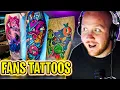TIMTHETATMAN REACTS TO VIEWERS TATTOOS