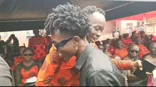 strong man mourns with akwaboah jnr great ampong at akwaboah snr one week observation