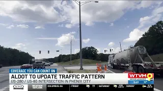 Alabama transportation s to remove no right on red signs at Phenix City intersection