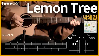 609 박혜경 Lemon Tree 레몬트리 기타커버 Guitar Tutorial ギター 弾いてみた TAB譜 
