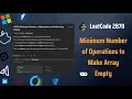Minimum Number of Operations to Make Array Empty - LeetCode 2870