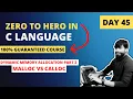 Day 45 - Dynamic memory allocation part 2 LIVE Zero to Hero in C language FREE