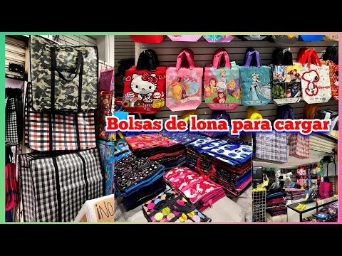 Download MP3 Nueva Tienda de BOLSAS DE LONA GRANDES CON CIERRES Y PLÁSTICO PARA CARGAR 😱 SUPER ECONOMICAS