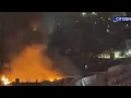 Crews battle massive rooftop fire in Manhattan