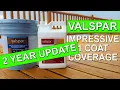 VALSPAR One Coat Exterior Stain and Sealer UPDATE Staining A Deck