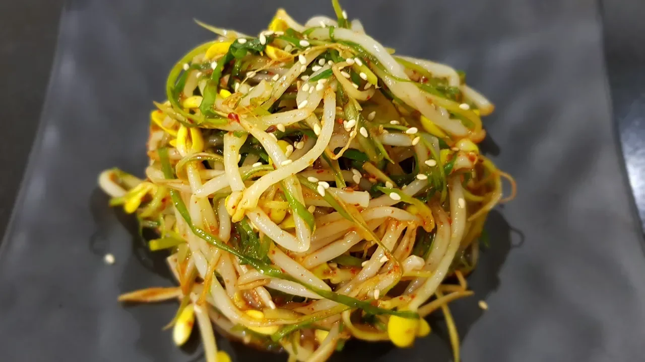 콩나물 파채무침