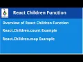 React JS Tutorial 5 React Children Function