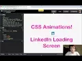 CSS Animation LinkedIn Loading Screen
