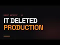 The AI agent that deleted a production database Agent Autopsy