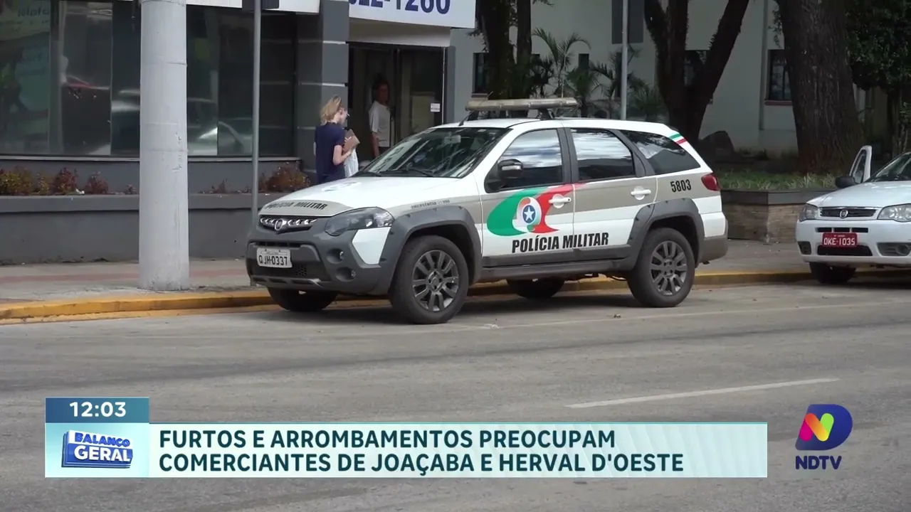 Furtos e arrombamentos preocupam comerciantes de Joaçaba e Herval d'Oeste