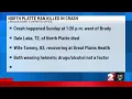 North Platte man dies after crash near Brady