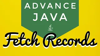 Advance Java Tutorial 5 JDBC -