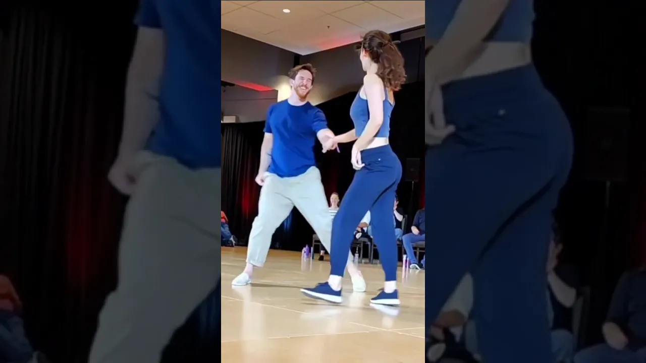 Her hair got caught 👀 Part 2 #improv #westcoastswing