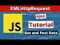 XMLHttpRequest tutorial - GET POST data using Vanilla JavaScript AJAX