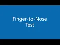 Finger-to-Nose Test | Neurological Coordination Assessment