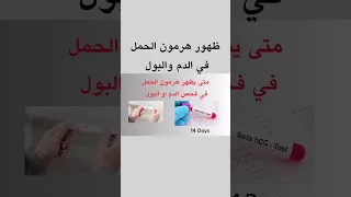 تحليل الحمل في الدم وتحليل الحمل في البول   هرمون الحمل دندنها