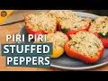 No more boring side dishes Stuffed Bell Peppers with Breadcrumb Topping