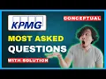KPMG online assessment test Questions and Answers 2024 UBK Anna