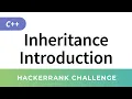 HackerRank Solution Inheritance Introduction in C