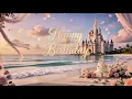 Disney Castle Happy Birt ay Background with Fairy Tail Decorations