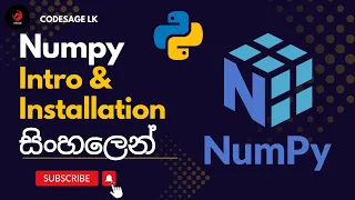 Python Numpy Tutorial 01 Introduction Installation Sinhala
