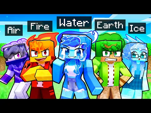 Download MP3 10 FRIENDS on one ELEMENTAL BLOCK in Minecraft!