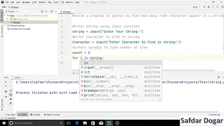 Frequency of Characters in a String Python Count number of Times Character Occurs in String Python