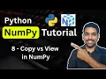 Python NumPy Tutorial 8 - Copy vs View in NumPy Array