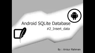 Android SQLite Tutorial - Insert data