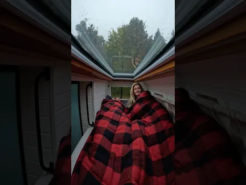 Karavanda Yağmurlu Kamp Sabahı 😍☔️