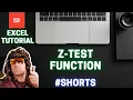 Z Test Microsoft Excel Tutorial