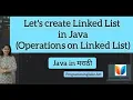 Let s Create Link List in Java in Marathi
