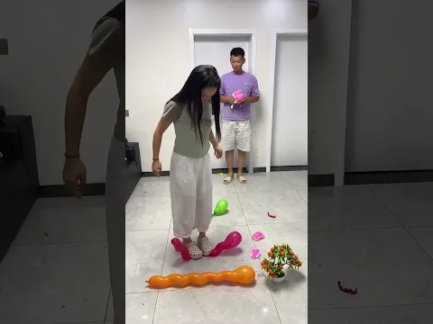 Family Balloon Stomp Challenge #Funny #Comedy #Fun #FunnyShorts #FunnyFails #FunnyGames