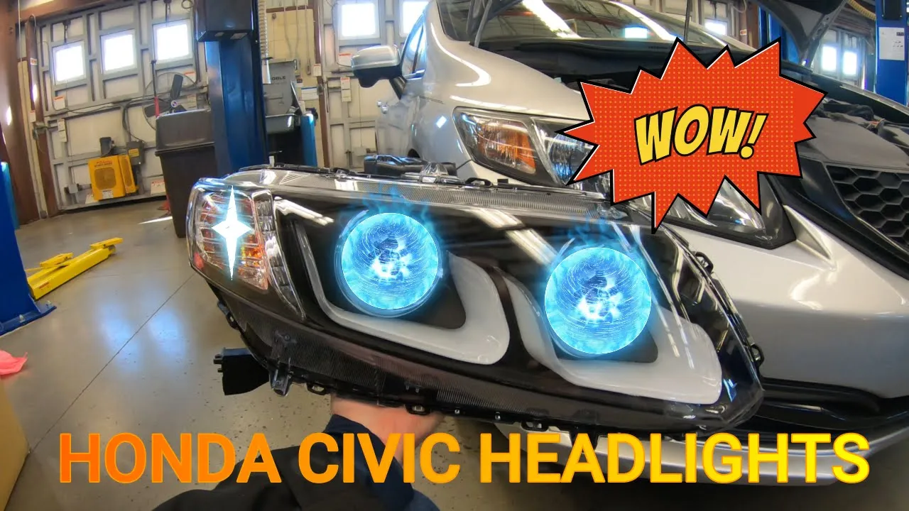 Honda Civic Anzo Headlights - Definitley an Upgrade