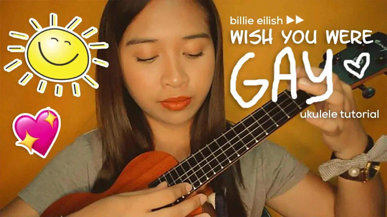 wish you were gay (billie eilish) ukulele tutorial ♡