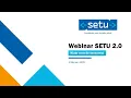 Lagu SETU Webinar 'SETU 2.0: Klaar voor de toekomst'