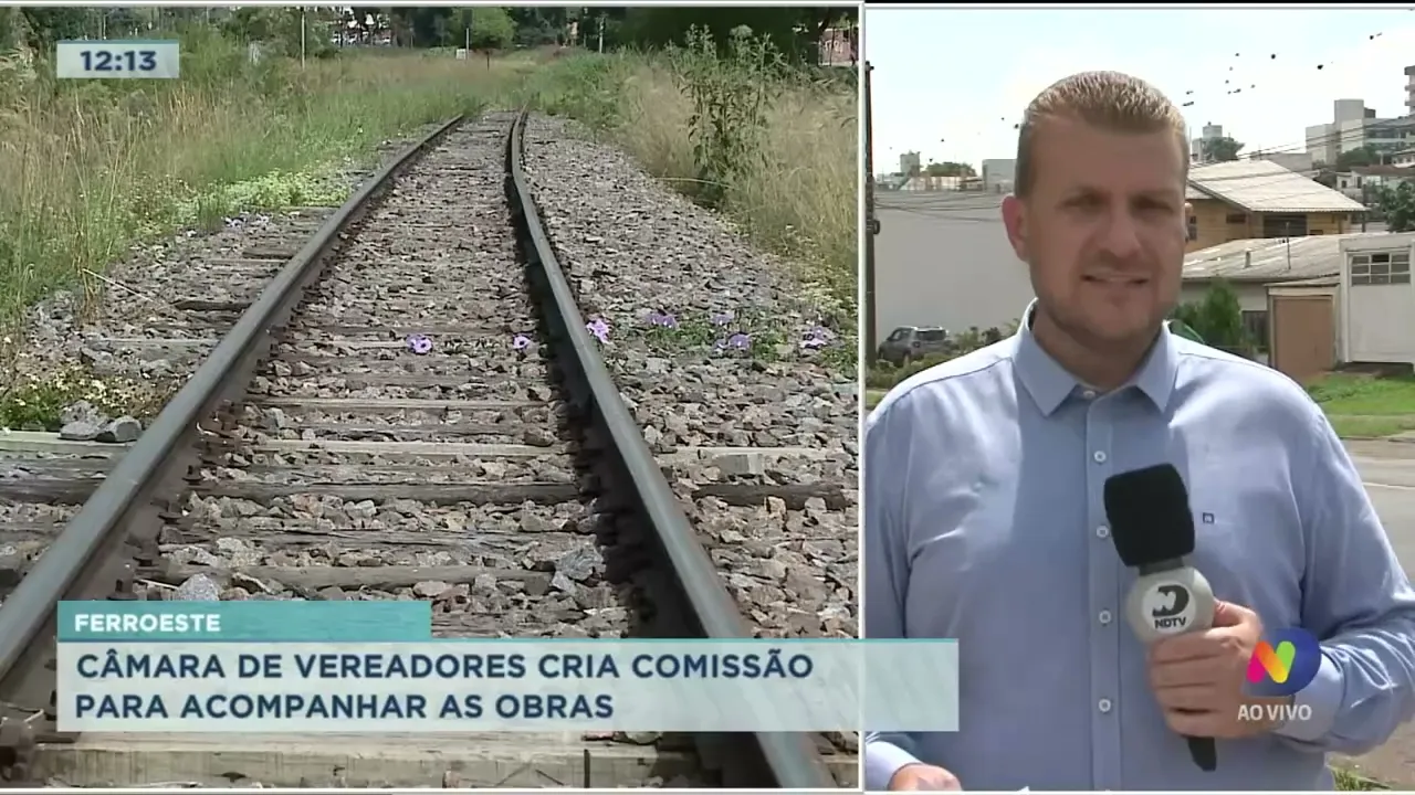 Câmara de Vereadores cria comissão para acompanhar as obras da Ferroeste