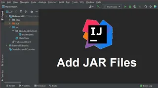 Add JAR files to IntelliJ IDEA 2021