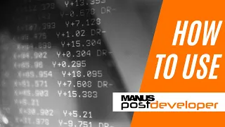How To Start Using MANUSpost Developer