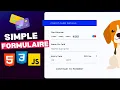 Formulaire de Paiement Avec Validation Tutoriel HTML CSS JS