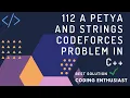 112 A Petya and Strings codeforces problem in c codeforces for beginners codeforces solution