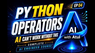 Python Operators in Hindi Python Tutorial for Beginners Complete AI Engineer Course EP04