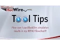 Software Tool Tip Using BlockSim Simulation Results in RENO Flowcharts