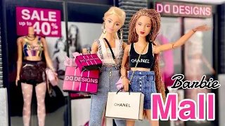 DIY Doll Shopping Mall Making Barbie Store Fronts Mannequins Shopping Bags Fashion