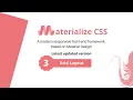 How to use grid layout in materialize css - Grid Layout