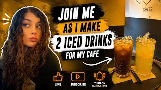 Come With Me to Make 2 Iced Drinks for My Cafe Customers